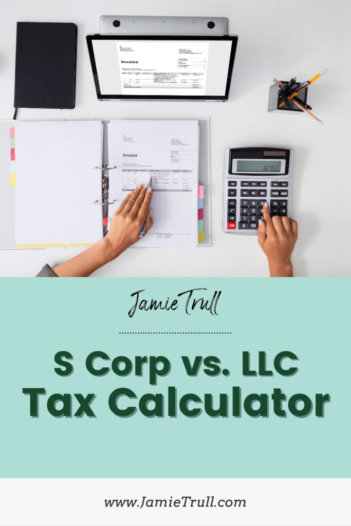 Top foen picture of hands, binder, calculator and monitor. S corp income is subject to FICA payroll taxes. S corp election often means additional forms to file for the tax year.
