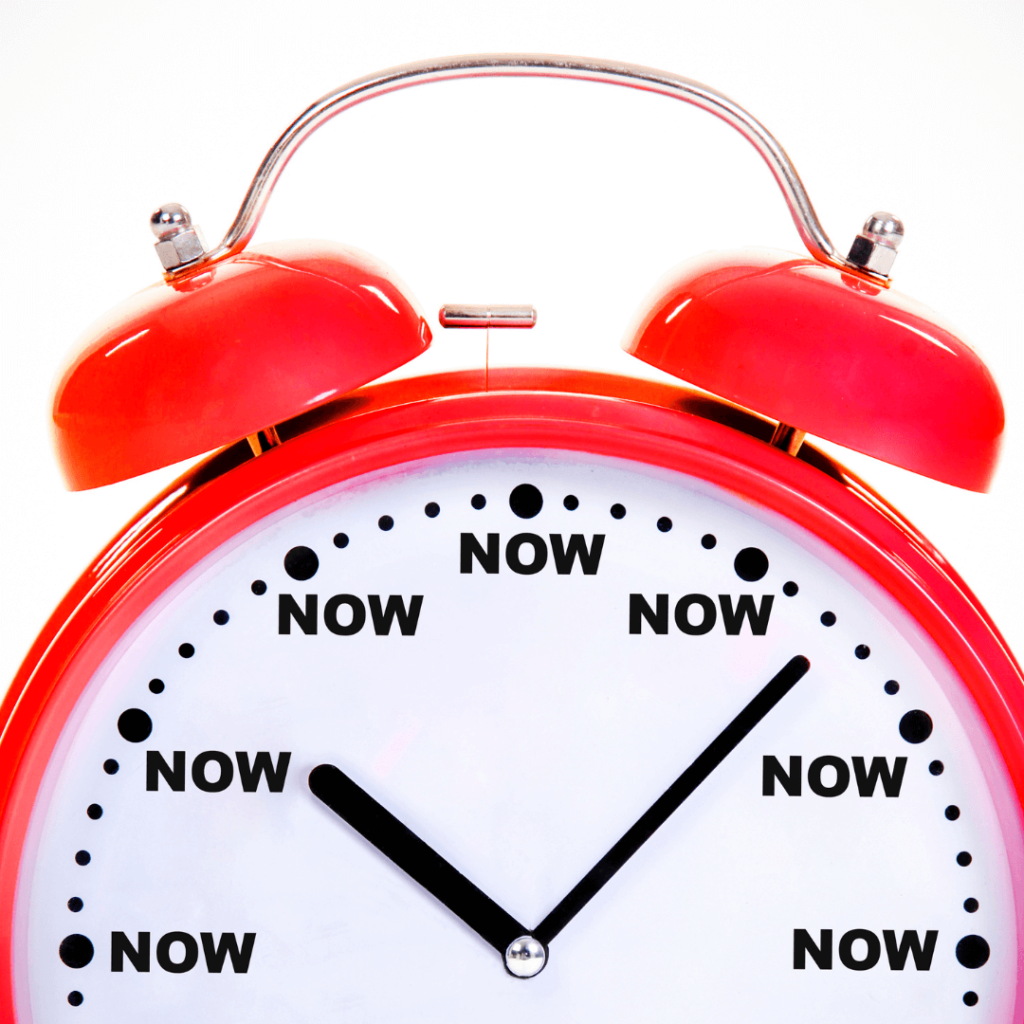 Business owners: give your kids a head start on retirement planning! Clock to symbolize the time is now, time is ticking. 