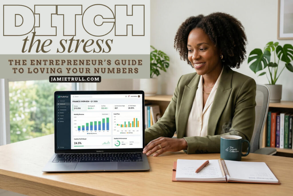 Woman using accounting software to manage bank transfers, bill clients, send invoices, and get paid faster as business grows.