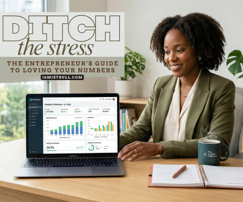 Woman using accounting software to manage bank transfers, bill clients, send invoices, and get paid faster as business grows.