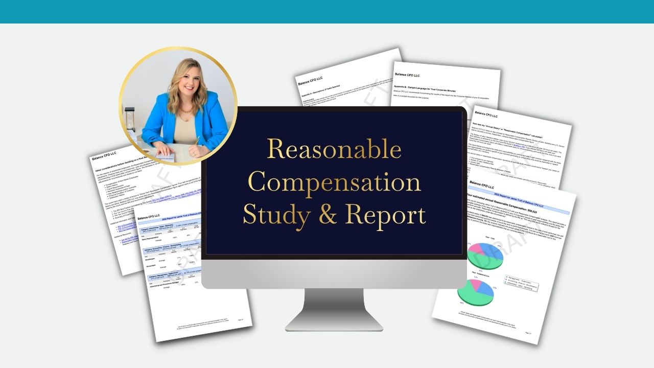 reasonable compensation report for S corp owners to determine salary and reduce unnecessary taxes