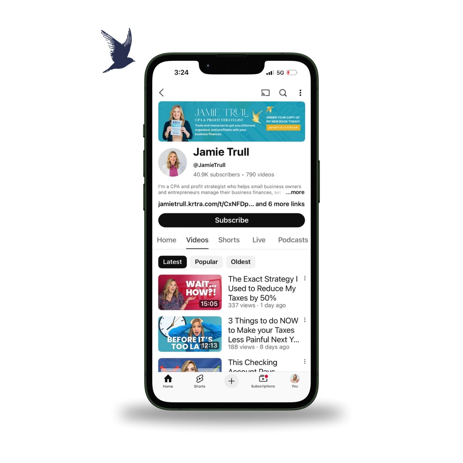 Jamie Trull’s YouTube channel with free videos on bookkeeping basics, business finances, and financial strategies for small business owners.