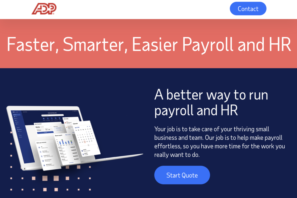 Faster, smarter, easier payroll and HR:  Run powered by ADP.