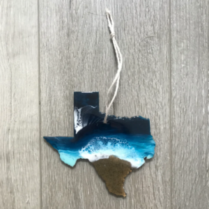 Holiday Gift Mini 5" State Shaped Resin Christmas Ornament