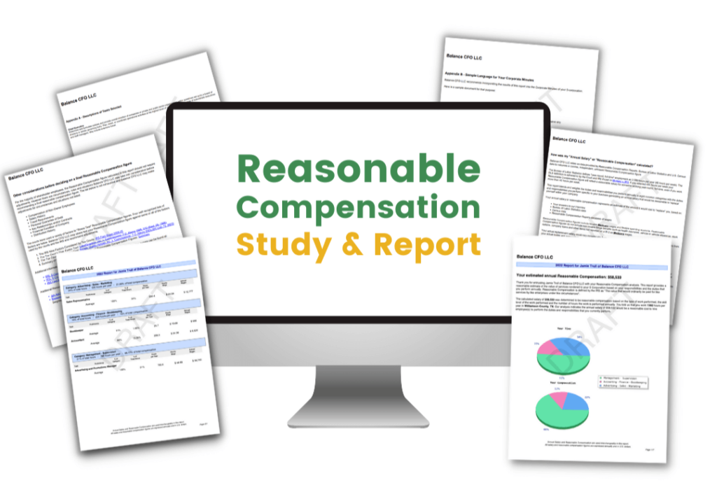 Introducing the
Reasonable Compensation
Study & Report
for S Corp Owners