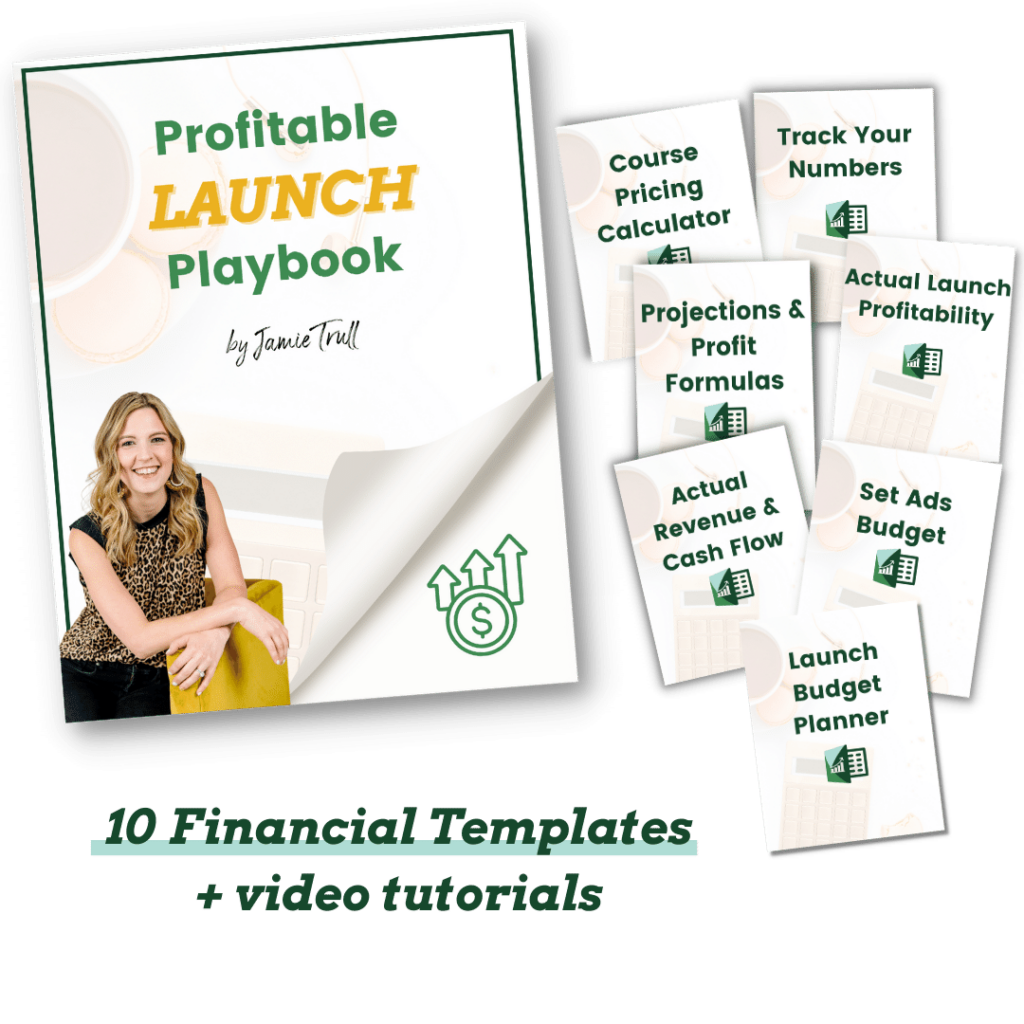 When DCA launches, get instant access to my step by step video tutorials for the Profitable Launch Playbook. As a former service provider, I provide real life examples that will help you cross off financial pieces of course creation from your to do list. 