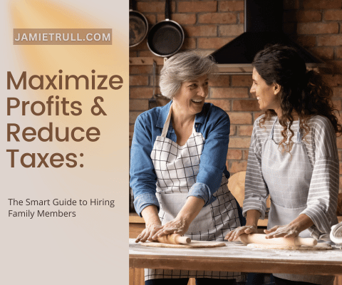 Family members working together in a kitchen, symbolizing teamwork and strategies for legal income tax savings by hiring relatives in small businesses.